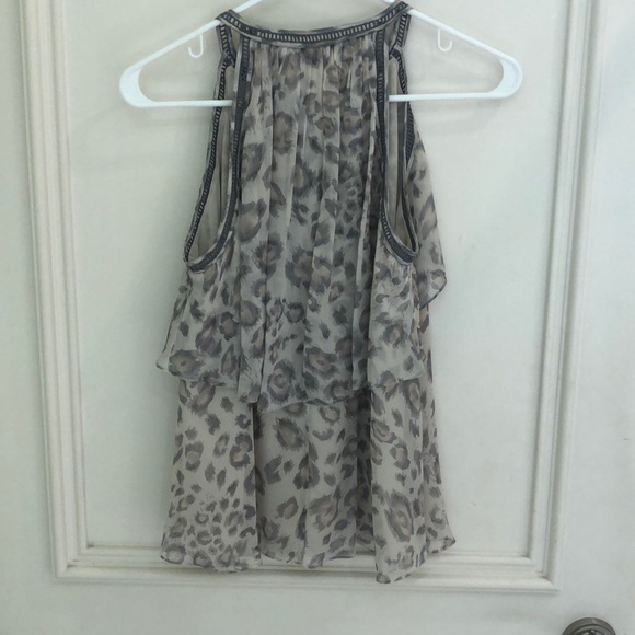 Rebecca Taylor Silk Leopard Print Top - Picture 6 of 9